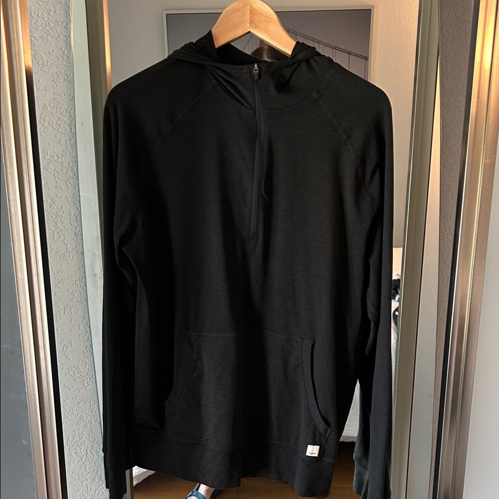 Vuori Black Hoodie with Hood